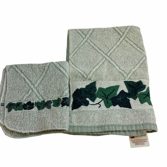 #4332 Santens VTG cotton hand and wash towels - Picture 1 of 8